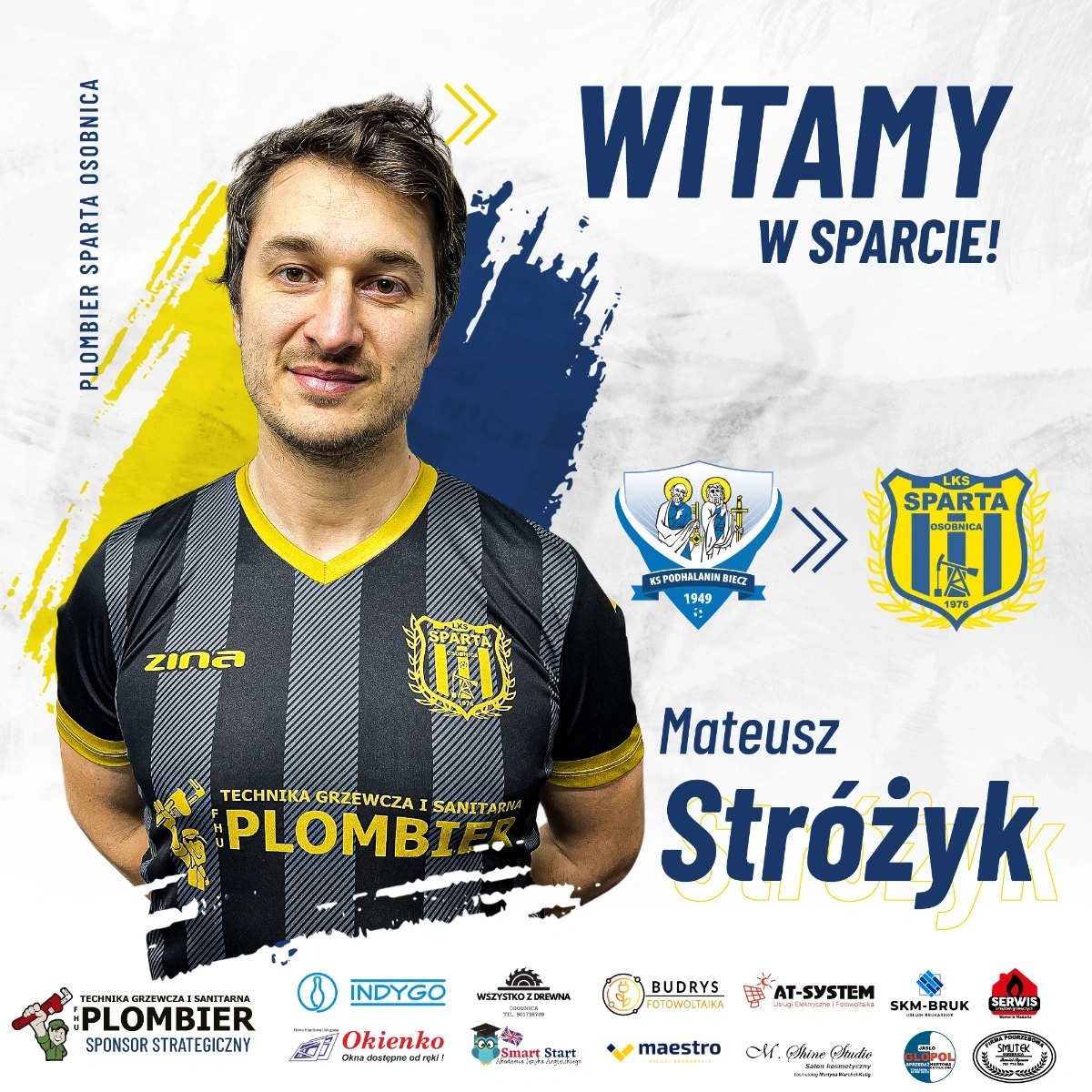 Mateusz Stróżyk zawodnikiem Sparty!